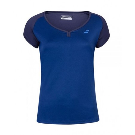 Camiseta Babolat Play Cap Sleeve top azul