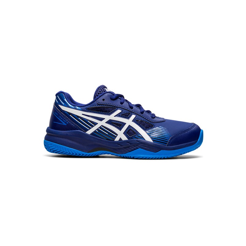 Gel Game 8 Clay/OC Gs Junior Dive Blue/White